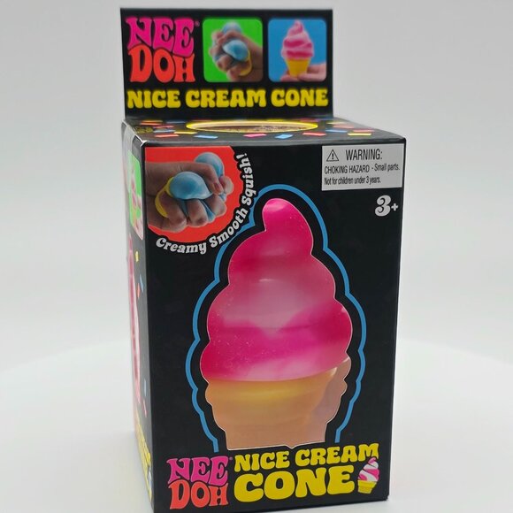 Nee Doh Creamy Smooth Squishy Cone - 1 pc (Available colors: Orange) - Picture 4 of 5